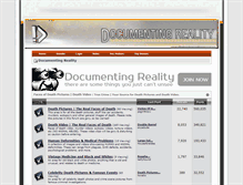 Tablet Screenshot of documentingreality.com